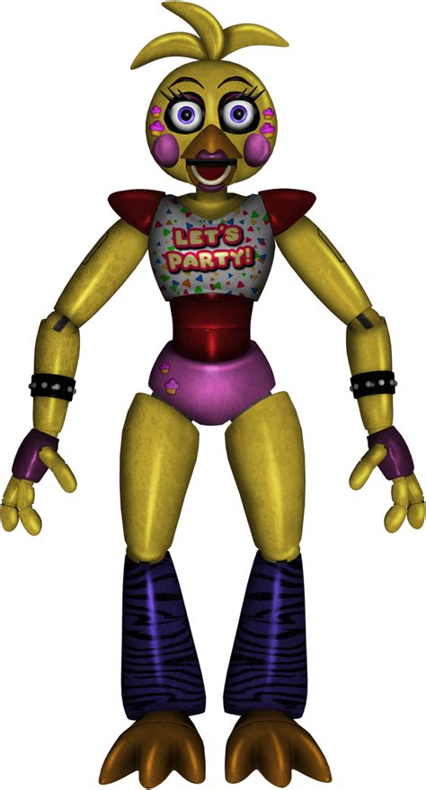 Toy Chica is back and Glamrock Chica play with there perfect Wolf chew toy. . Glamrock toy chica